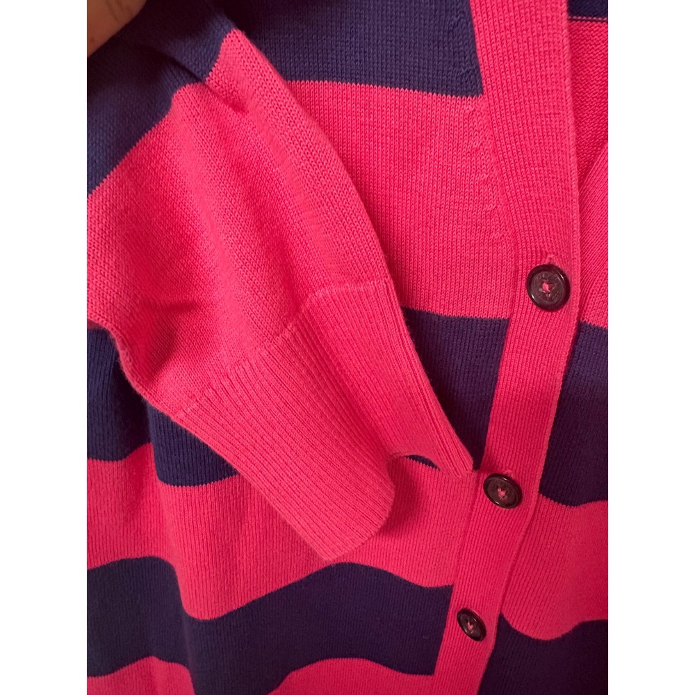 Brooks Brothers 346 Y2K Retro 90s Bold Striped Cardigan Preppy Classic Timeless - Picture 5 of 7